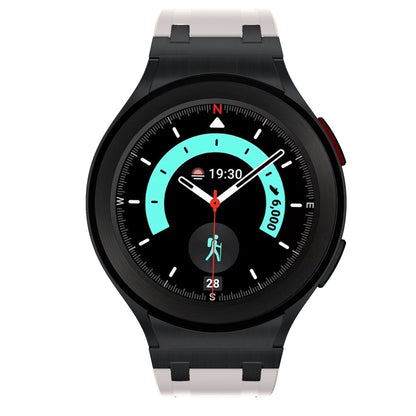 For Samsung Galaxy Watch 4 / 5 / 6 AP Series Liquid Silicone Watch Band(Black Starlight) - Watch Bands by buy2fix | Online Shopping UK | buy2fix