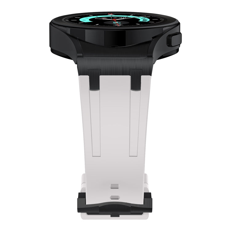 For Samsung Galaxy Watch 4 / 5 / 6 AP Series Liquid Silicone Watch Band(Black Starlight) - Watch Bands by buy2fix | Online Shopping UK | buy2fix