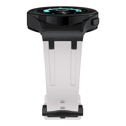 For Samsung Galaxy Watch 4 / 5 / 6 AP Series Liquid Silicone Watch Band(Black Starlight) - Watch Bands by buy2fix | Online Shopping UK | buy2fix