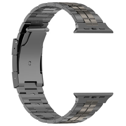 For Apple Watch Series 5 40mm Tortoise Buckle Titanium Steel Watch Band(Grey) by buy2fix