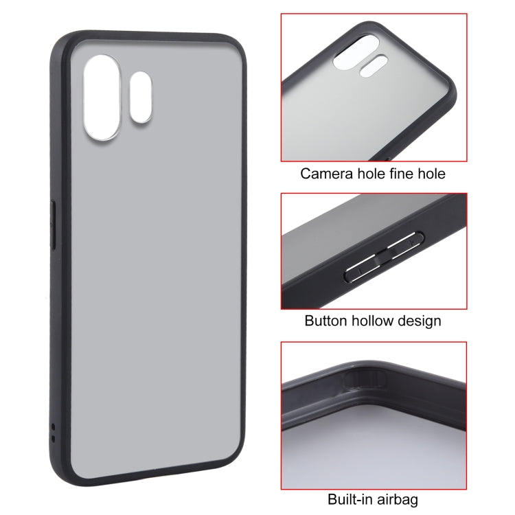 For Nothing Phone 2 Matte Black TPU + PC Phone Case by buy2fix