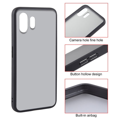 For Nothing Phone 2 Matte Black TPU + PC Phone Case by buy2fix