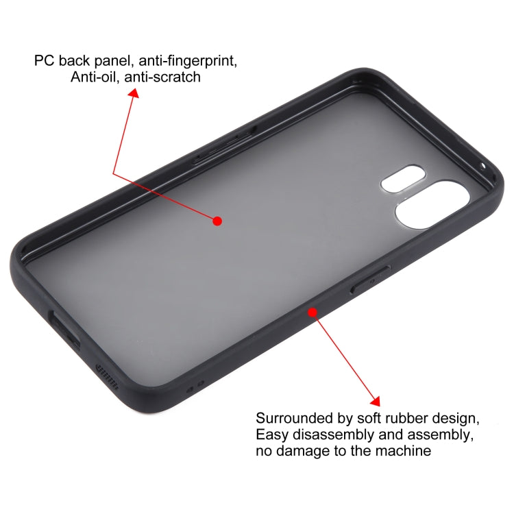 For Nothing Phone 2 Matte Black TPU + PC Phone Case by buy2fix