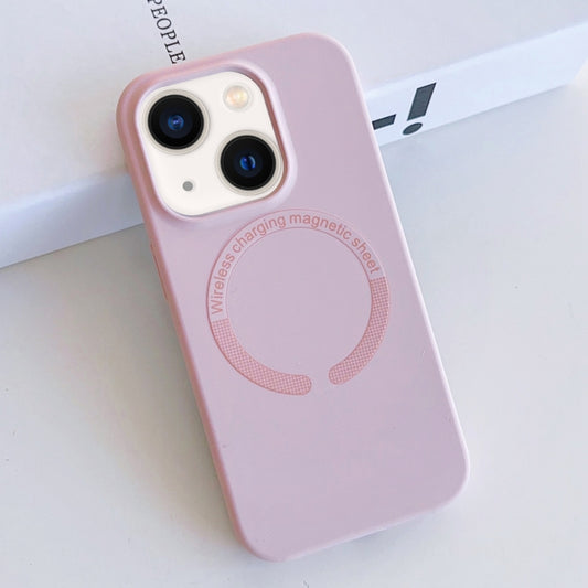 For iPhone 13 MagSafe Magnetic Liquid Silicone Phone Case(Pink) - iPhone 13 Cases by buy2fix | Online Shopping UK | buy2fix