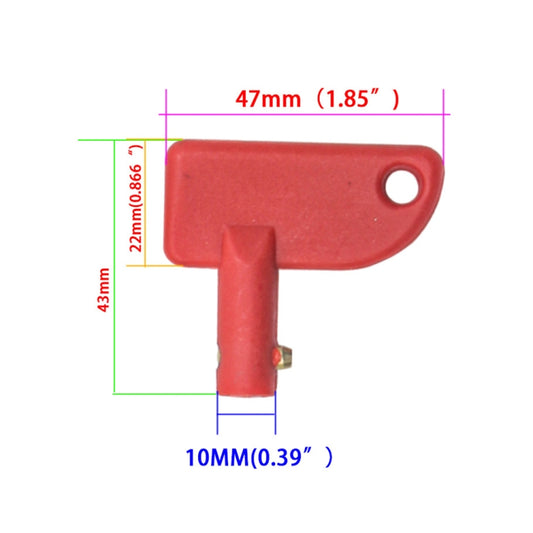 One Pack Car Marine Truck Battery Cut Off Switch Mini Spare Key - Car Switches by buy2fix | Online Shopping UK | buy2fix