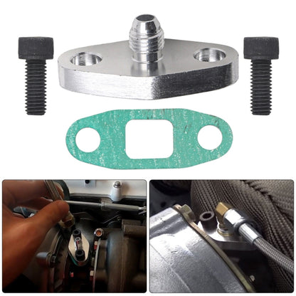 For T3 T4 T04E GT42 Car Turbine Oil Supply Pipe Flange Gasket AN4 Joint Adapter - Others by buy2fix | Online Shopping UK | buy2fix