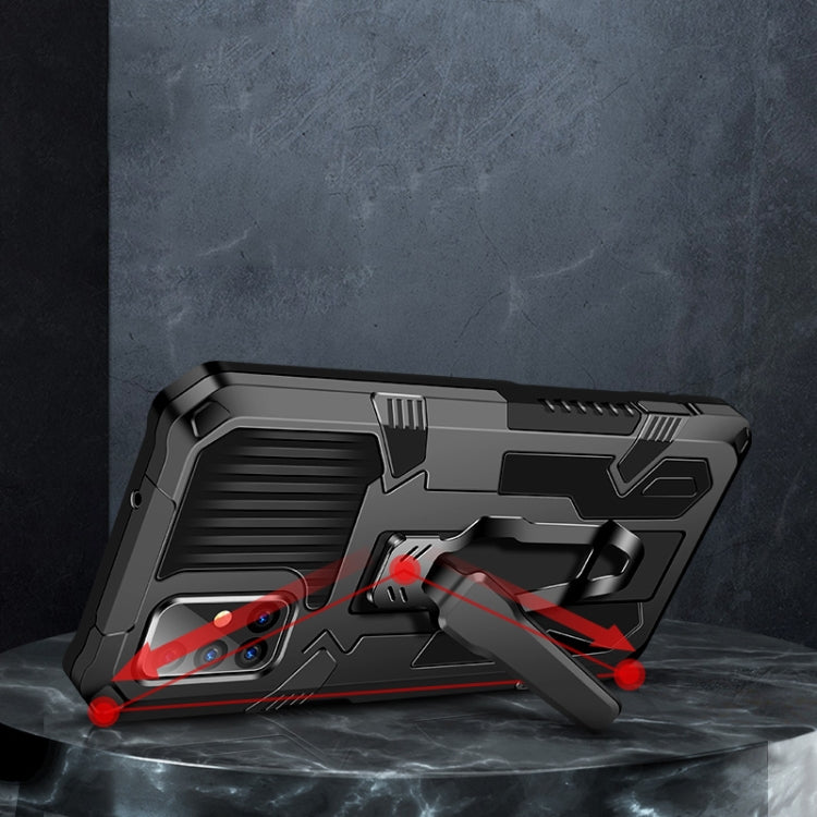 For Samsung Galaxy A70 Machine Armor Warrior Shockproof PC + TPU Protective Case(Black) - Galaxy Phone Cases by buy2fix | Online Shopping UK | buy2fix