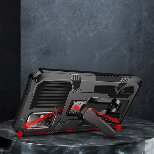 For Samsung Galaxy A70 Machine Armor Warrior Shockproof PC + TPU Protective Case(Black) - Galaxy Phone Cases by buy2fix | Online Shopping UK | buy2fix