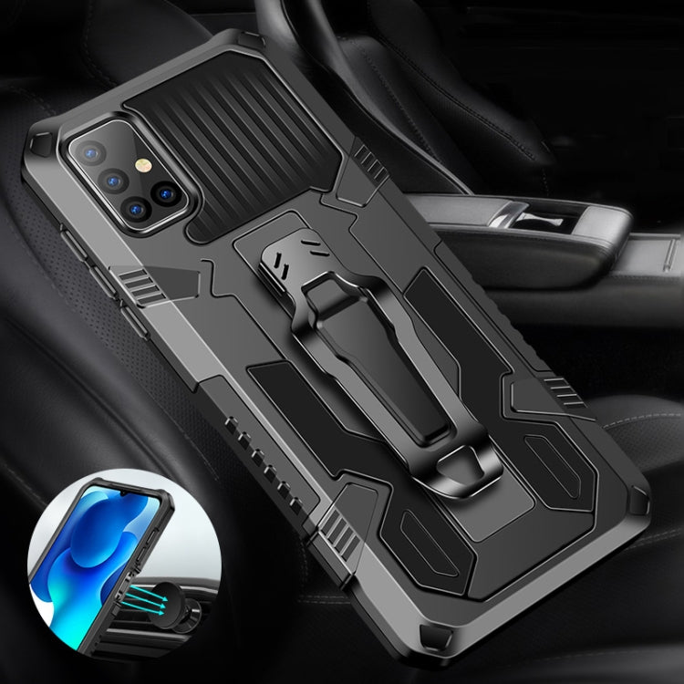 For Samsung Galaxy A70 Machine Armor Warrior Shockproof PC + TPU Protective Case(Black) - Galaxy Phone Cases by buy2fix | Online Shopping UK | buy2fix