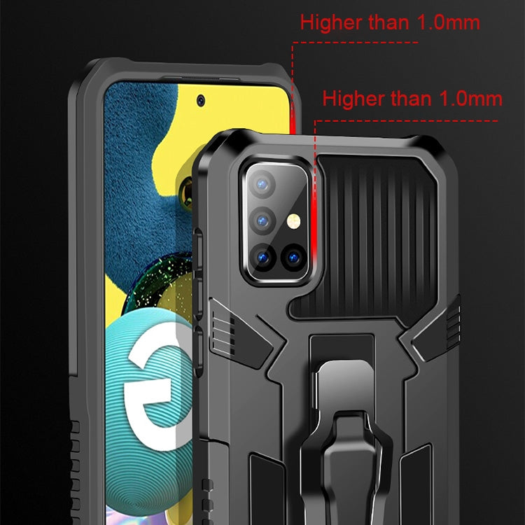For Samsung Galaxy A70 Machine Armor Warrior Shockproof PC + TPU Protective Case(Black) - Galaxy Phone Cases by buy2fix | Online Shopping UK | buy2fix