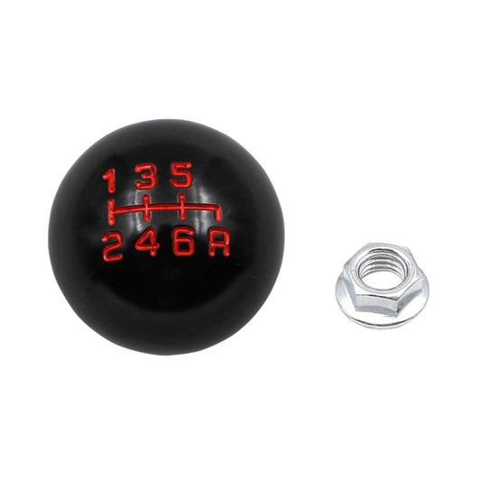For Honda Series Metal Gear Head Car Modified Gear Stick Shift Knob, Style:6 Speed(Black) by buy2fix
