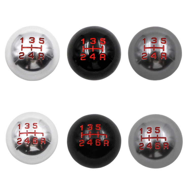 For Honda Series Metal Gear Head Car Modified Gear Stick Shift Knob, Style:5 Speed(Black) by buy2fix