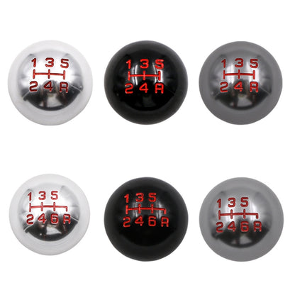 For Honda Series Metal Gear Head Car Modified Gear Stick Shift Knob, Style:6 Speed(Black) by buy2fix