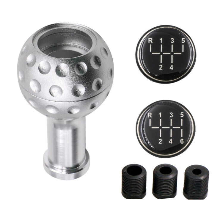 Car Modified Metal Gear Stick Shift Knob Universal Gear Head(Silver) by buy2fix