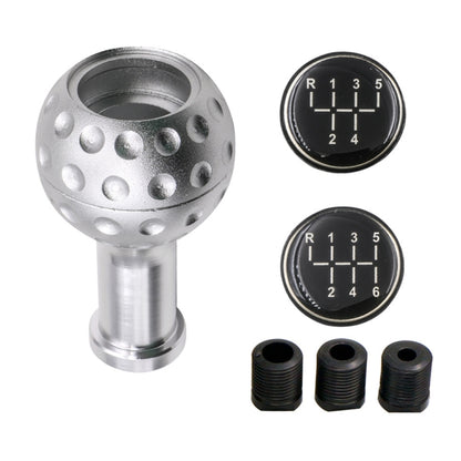 Car Modified Metal Gear Stick Shift Knob Universal Gear Head(Silver) by buy2fix