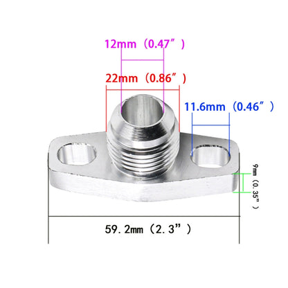 For GT25 / GT28 / GT30 Car Turbine Oil Supply Pipe Flange Gasket AN10 Joint Adapter - Others by buy2fix | Online Shopping UK | buy2fix