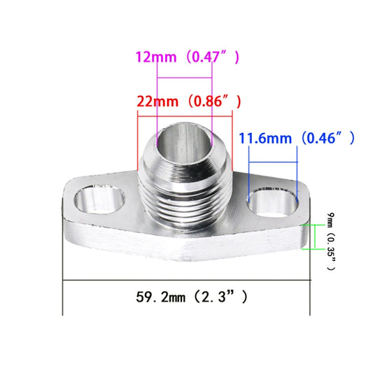 For GT25 / GT28 / GT30 Car Turbine Oil Supply Pipe Flange Gasket AN10 Joint Adapter - Others by buy2fix | Online Shopping UK | buy2fix