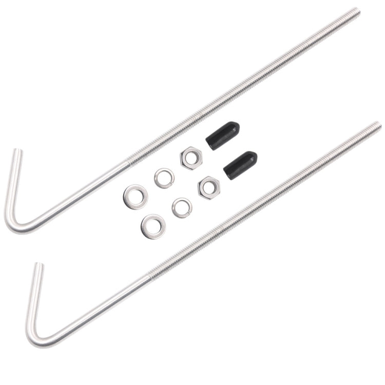 LS04 8 inch Car Battery Fixing Stainless Steel Bracket Bolt Kit - Engine Fittings by buy2fix | Online Shopping UK | buy2fix