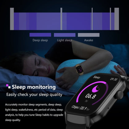 2.01 inch Leather Strap Bluetooth Call Smart Watch Support Heart Rate Monitoring / Non-invasive Blood Sugar(Brown) by buy2fix