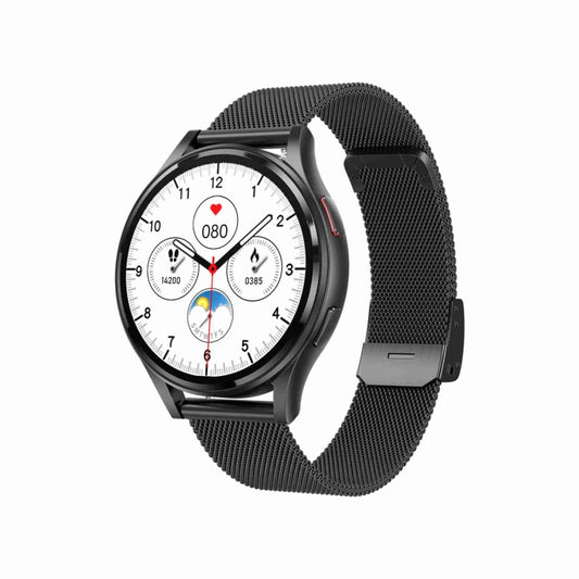 1.43 inch Milanese Steel Strap Bluetooth Call Smart Watch Support ECG / Non-invasive Blood Sugar(Black) - Smart Watches by buy2fix | Online Shopping UK | buy2fix