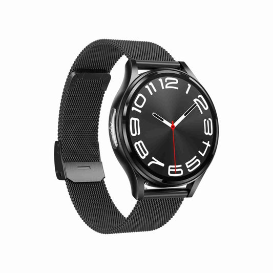 1.43 inch Milanese Steel Strap Bluetooth Call Smart Watch Support ECG / Non-invasive Blood Sugar(Black) - Smart Watches by buy2fix | Online Shopping UK | buy2fix