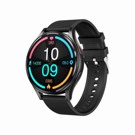 1.43 inch Silicone Strap Bluetooth Call Smart Watch Support ECG / Non-invasive Blood Sugar(Black) - Smart Watches by buy2fix | Online Shopping UK | buy2fix