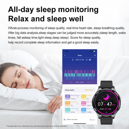 1.43 inch Silicone Strap Bluetooth Call Smart Watch Support ECG / Non-invasive Blood Sugar(Light Yellow) - Smart Watches by buy2fix | Online Shopping UK | buy2fix