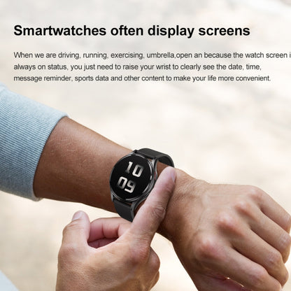 1.43 inch Silicone Strap Bluetooth Call Smart Watch Support ECG / Non-invasive Blood Sugar(Light Yellow) - Smart Watches by buy2fix | Online Shopping UK | buy2fix