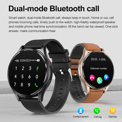 1.43 inch Silicone Strap Bluetooth Call Smart Watch Support ECG / Non-invasive Blood Sugar(Light Yellow) - Smart Watches by buy2fix | Online Shopping UK | buy2fix