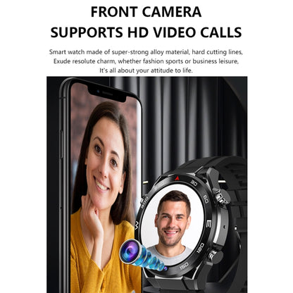 1.53 inch Front Camera Smart Watch Support AI Voice / SIM Card, Specification:2GB+32GB(Tarnish) - Smart Watches by buy2fix | Online Shopping UK | buy2fix