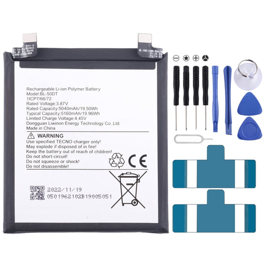 For Tecno BL-50DT Battery Replacement 5610mAh - Others by buy2fix | Online Shopping UK | buy2fix