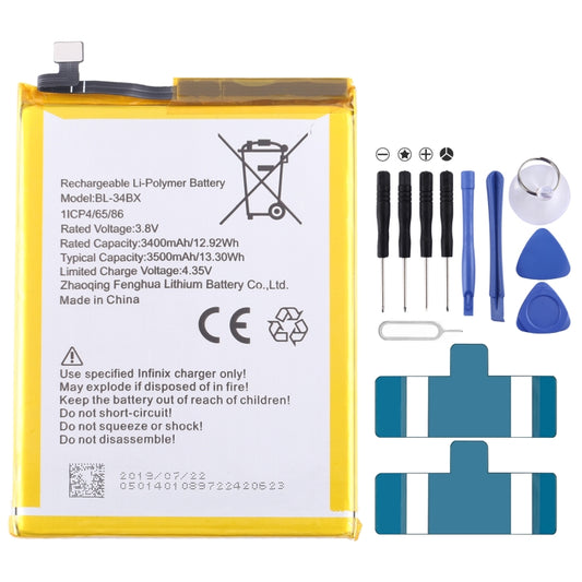For Infinix Smart 2 HD X609 Battery Replacement BL-34BX 3500mAh - Others by buy2fix | Online Shopping UK | buy2fix