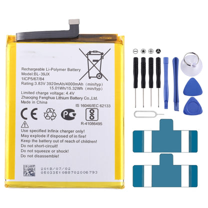 For Infinix S3X / Hot 6X Battery Replacement BL-39JX 4000mAh - Others by buy2fix | Online Shopping UK | buy2fix
