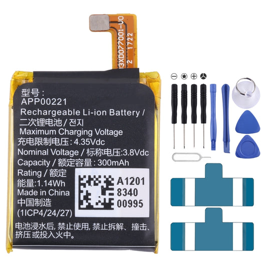 For Apack APP00221 Watch Battery Replacement 1ICP4/24/27 300mAh - For Watch by buy2fix | Online Shopping UK | buy2fix