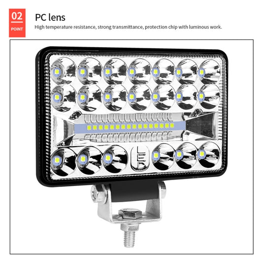 9-80V 18W 6000K 4 inch Car 36pcs LED Work Light(White Light) - Work Lights by buy2fix | Online Shopping UK | buy2fix