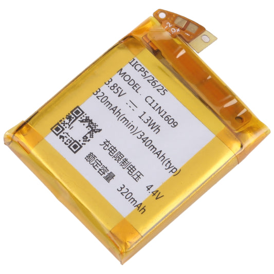 For ASUS Zenwatch 3 WI503Q Battery Replacement C11N1609 340mAh - For Watch by buy2fix | Online Shopping UK | buy2fix