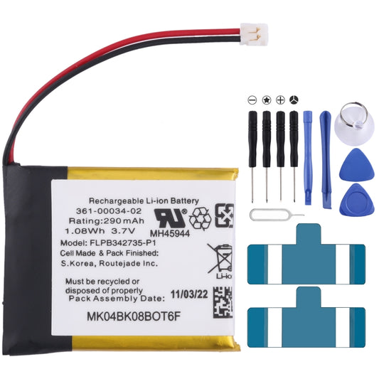 For Garmin Fenix 3/Fenix 3 HR Battery Replacement 361-00034-02  290mAh - For Watch by buy2fix | Online Shopping UK | buy2fix