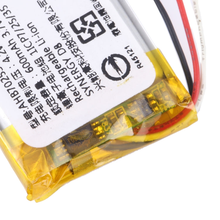 For Gaming Mouse GPS Battery Replacement AHB702535PAT 600mAh - For Watch by buy2fix | Online Shopping UK | buy2fix
