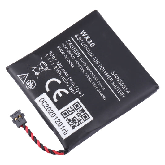 For Motorola Moto 360 1st-Gen SNN5951A Battery Replacement WX30 300mAh - For Watch by buy2fix | Online Shopping UK | buy2fix