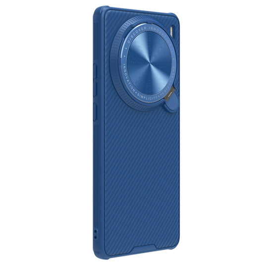 For vivo X100 Pro NILLKIN Black Mirror Prop CD Texture Mirror Phone Case(Blue) - vivo Cases by NILLKIN | Online Shopping UK | buy2fix
