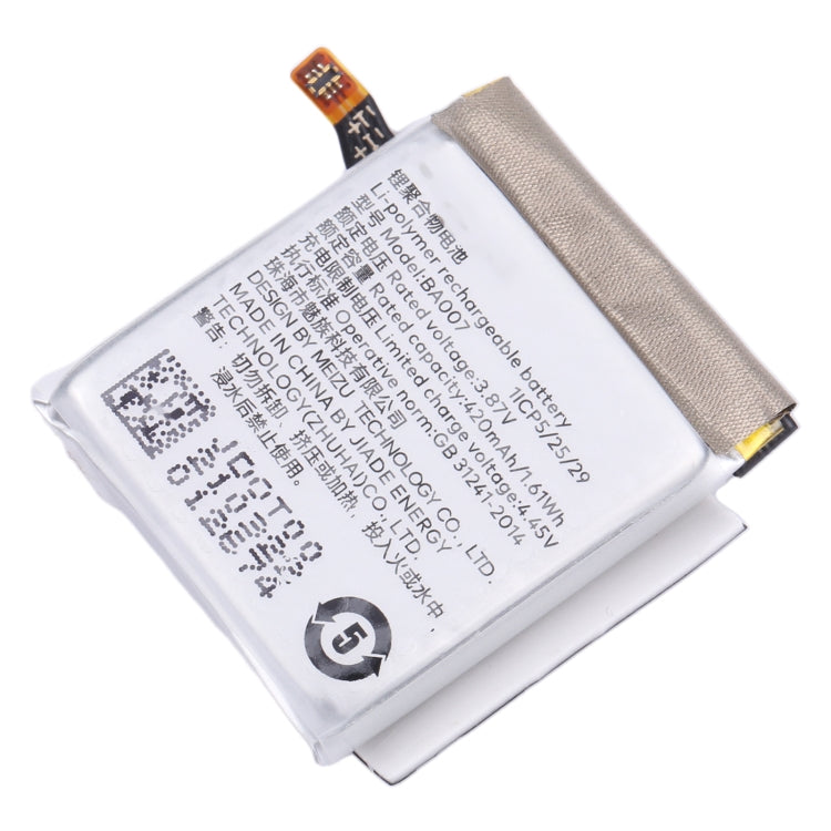 For MEIZU Watch M007W  Battery Replacement BA007 420mAh - For Watch by buy2fix | Online Shopping UK | buy2fix