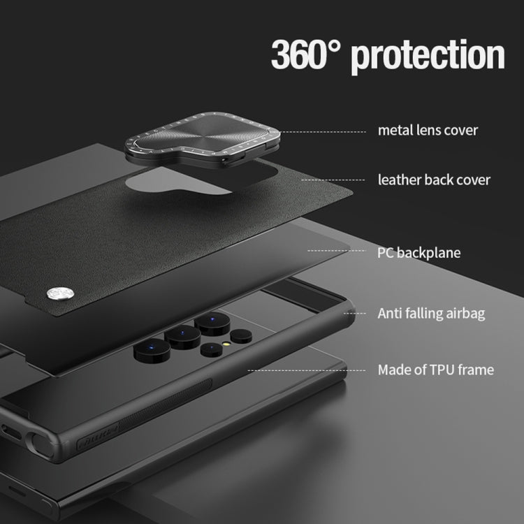 For Samsung Galaxy S24 Ultra 5G NILLKIN CamShield Prop Series PC + TPU Phone Case(Green) - Galaxy S24 Ultra 5G Cases by NILLKIN | Online Shopping UK | buy2fix