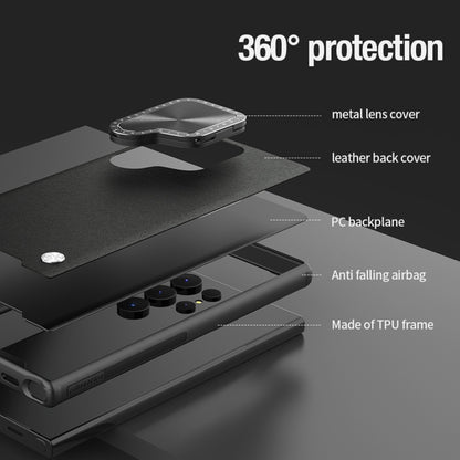 For Samsung Galaxy S24 Ultra 5G NILLKIN CamShield Prop Series PC + TPU Phone Case(Green) - Galaxy S24 Ultra 5G Cases by NILLKIN | Online Shopping UK | buy2fix
