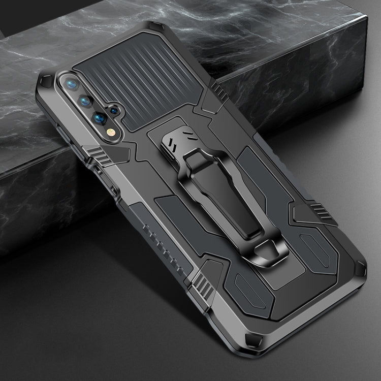 For Huawei Nova 5T Machine Armor Warrior Shockproof PC + TPU Protective Case(Gray) - Huawei Cases by buy2fix | Online Shopping UK | buy2fix