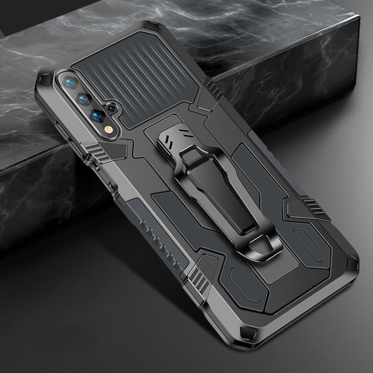 For Huawei Nova 5T Machine Armor Warrior Shockproof PC + TPU Protective Case(Gray) - Huawei Cases by buy2fix | Online Shopping UK | buy2fix
