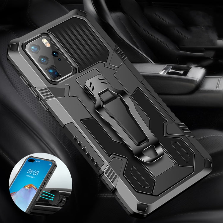 For Huawei Nova 5T Machine Armor Warrior Shockproof PC + TPU Protective Case(Gray) - Huawei Cases by buy2fix | Online Shopping UK | buy2fix