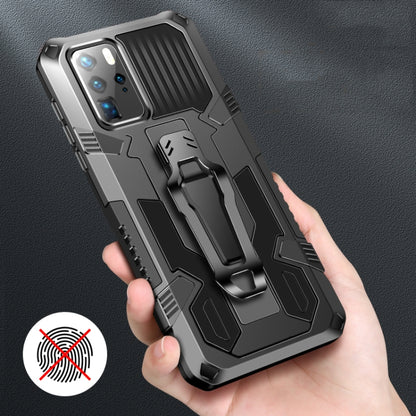For Huawei Nova 5T Machine Armor Warrior Shockproof PC + TPU Protective Case(Gray) - Huawei Cases by buy2fix | Online Shopping UK | buy2fix