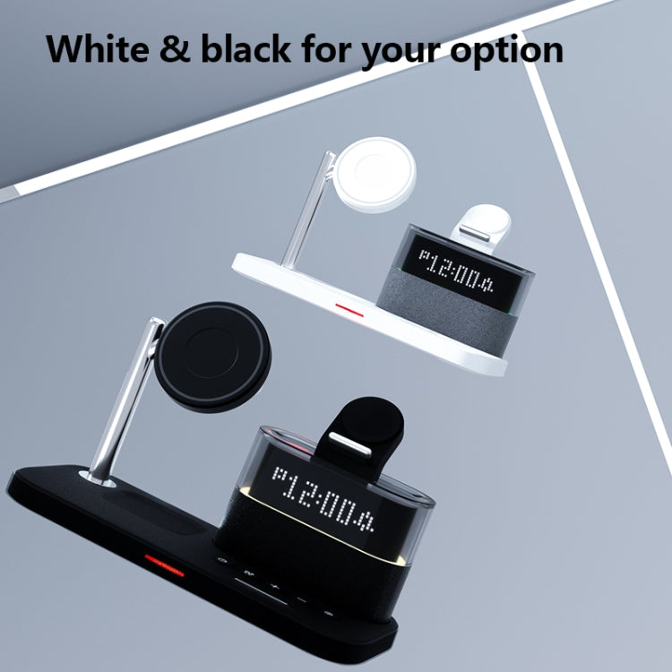 CO9 15W 5 in 1 Multifunctional Wireless Charger Bedside Clock Lamp(Black) by buy2fix