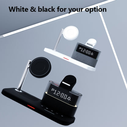 CO9 15W 5 in 1 Multifunctional Wireless Charger Bedside Clock Lamp(White) - Wireless Charger by buy2fix | Online Shopping UK | buy2fix