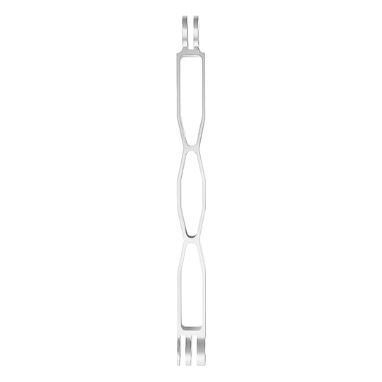 20cm Aluminium Extension Arm Hollow Grip Extenter for DJI, Insta360, GoPro and Other Action Cameras(Silver)